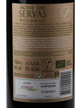 Monte das Servas Biologico 0.75 Tinto Pack 2