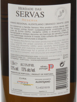 Herdade das Servas Reserva 1,5 L Branco 2019