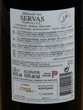 Herdade das Servas Parcela C 1,5 L 2017