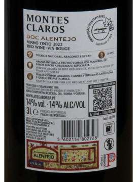 Borba Montes Claros 3 L Tinto 2022