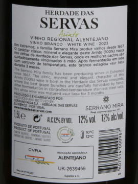 Herdade das Servas Arinto Br 1,50 L 2023