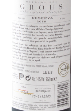 Herdade dos Grous Reserva Tinto 0.75 2020