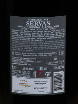 Herdade Servas Col Sel 3L + Cx Madeira 2020