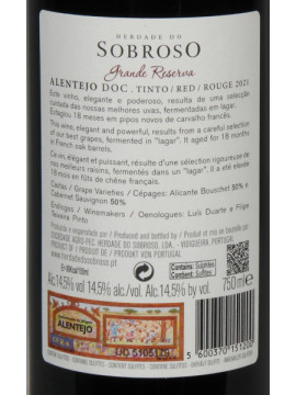 Herdade do Sobroso Grande Reserva Tinto 2021