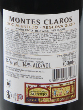 Borba Montes Claros Res. Tinto 2020