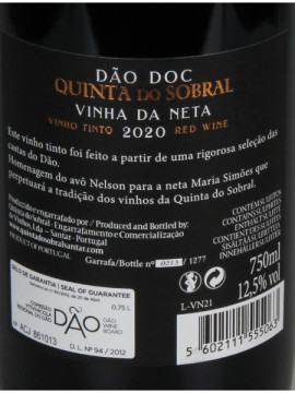 Quinta do Sobral Vinha da Neta 0.75 Tinto 2020