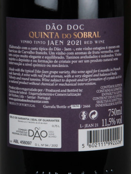 Quinta do Sobral Jaen 0.75 Tinto