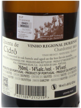 Quinta de Cidrô Chardonnay 0.75 2023