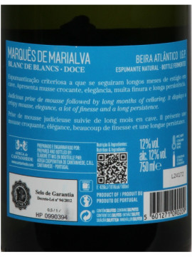 Coop. Cantanhede Espumante Marques de Marialva Blanc de Blanc Doce