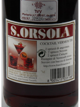 S.orsola Vermouth Rosso 0.75