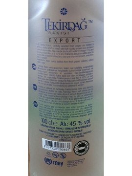 Raki Tekirdag Tekel 1L 45º