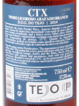 Vinho Licoroso D O C do Tejo Coop Cartaxo 0.75 Branco