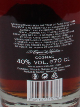 Cognac Courvoisier Vsop 0.70X40º