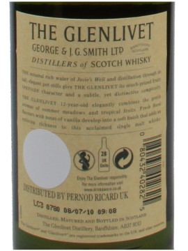 Malt Glenlivet 12 Anos