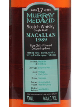 Malt Macallan 17Y 1989 0.70L 46º 1989