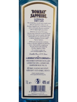 Gin Bombay Sapphire 1 Lºx40º