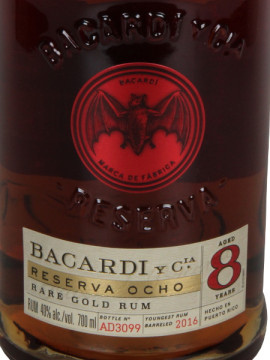 Rum Bacardi Dourado 8 Anos Reserva Ocho 0.70